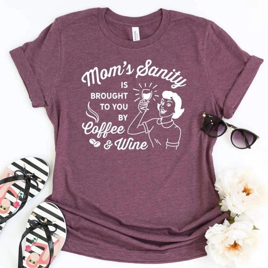 Funny Wine Tshirt for Mom Joyful Moose