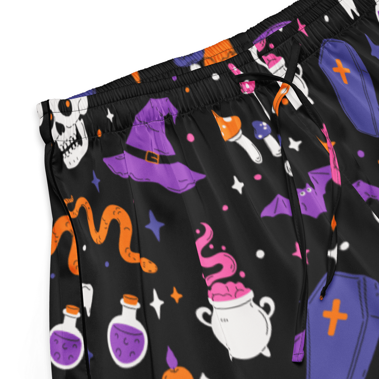 Witch's Whimsy Silky Pajama Shorts Goth Cloth Co.