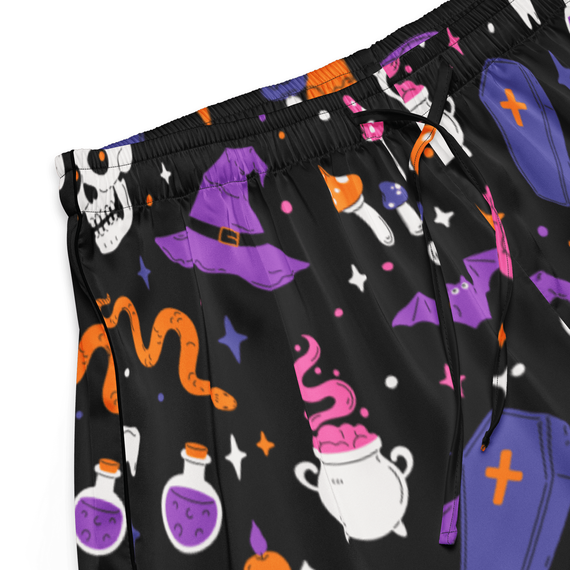 Witch's Whimsy Silky Pajama Shorts Goth Cloth Co.