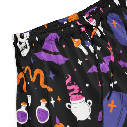 Witch's Whimsy Silky Pajama Shorts Goth Cloth Co.