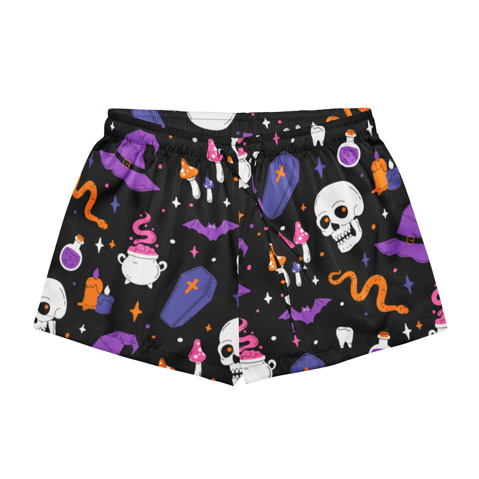 Witch's Whimsy Silky Pajama Shorts Goth Cloth Co.
