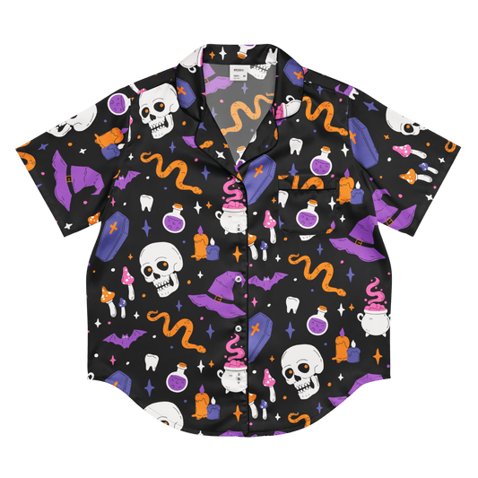 Witch's Whimsy Silky Pajama Top Goth Cloth Co.