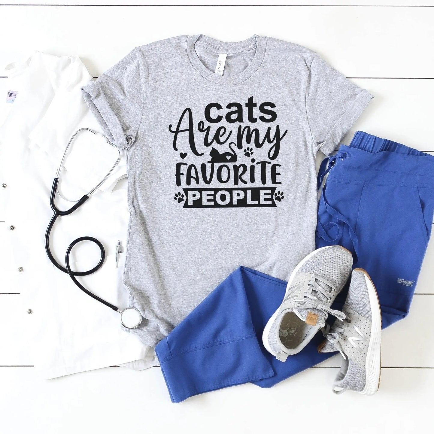 Cats are my favorite people T-shirt Joyful Moose