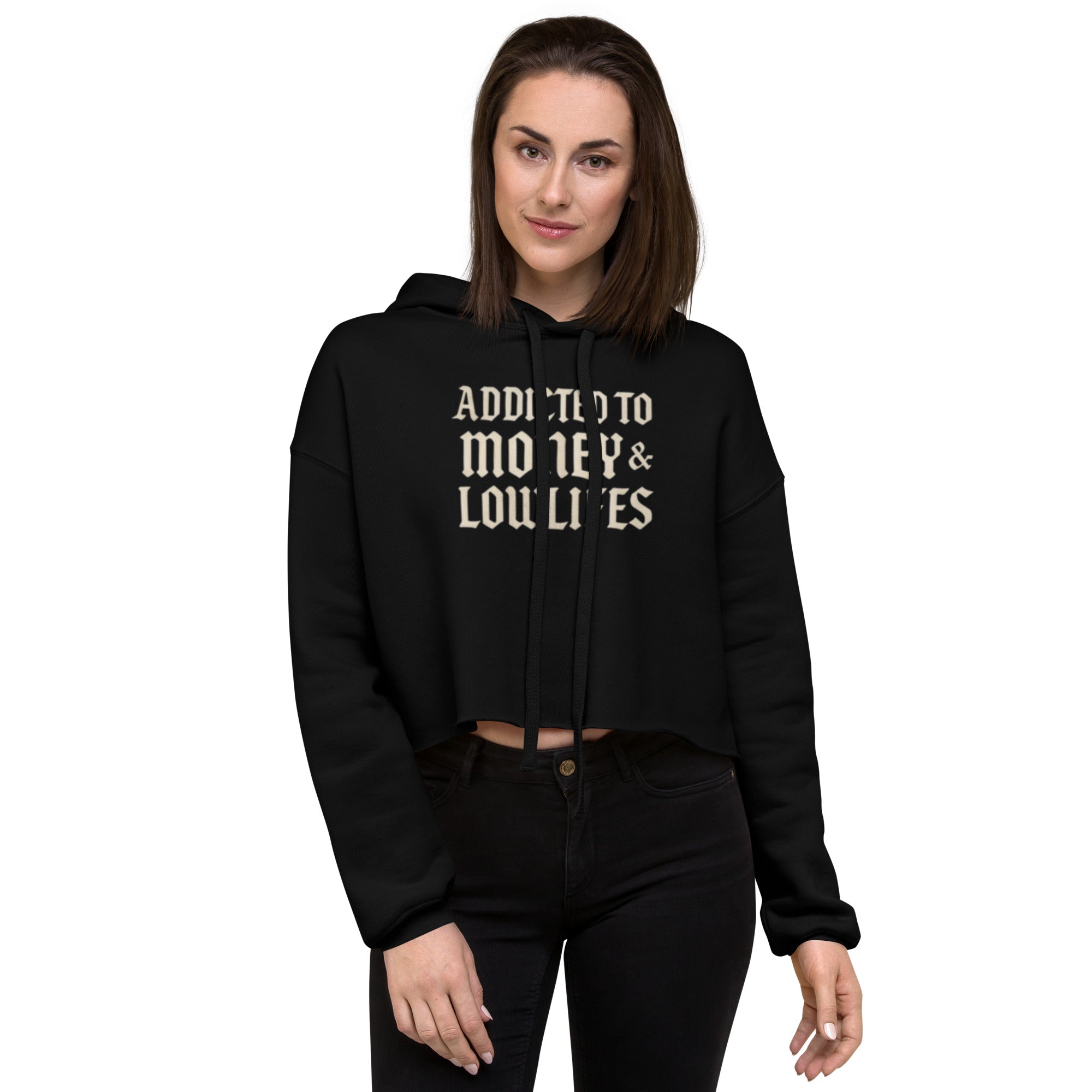 Addicted Crop Hoodie Wild Cactus Boutique