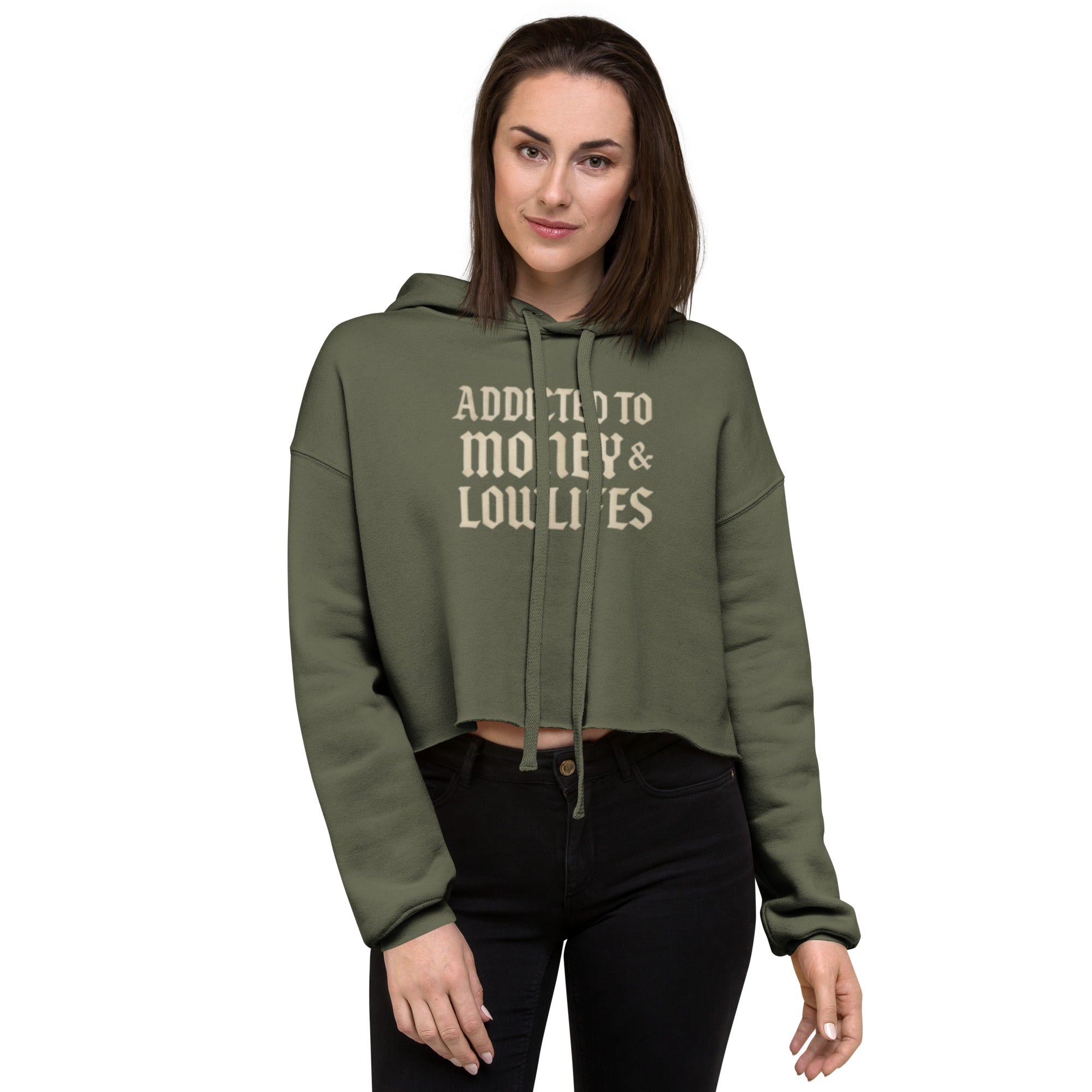 Addicted Crop Hoodie Wild Cactus Boutique