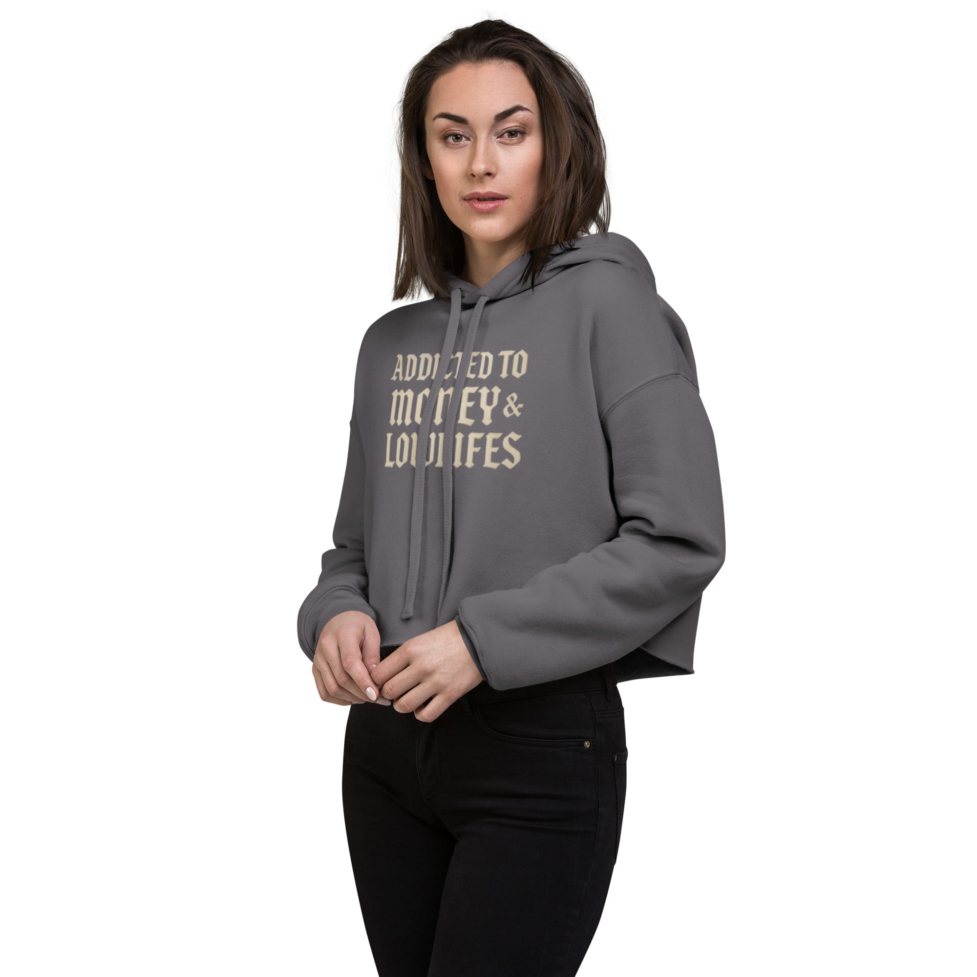 Addicted Crop Hoodie Wild Cactus Boutique