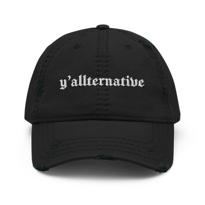 Y'allternative Distressed Dad Hat Goth Cloth Co.